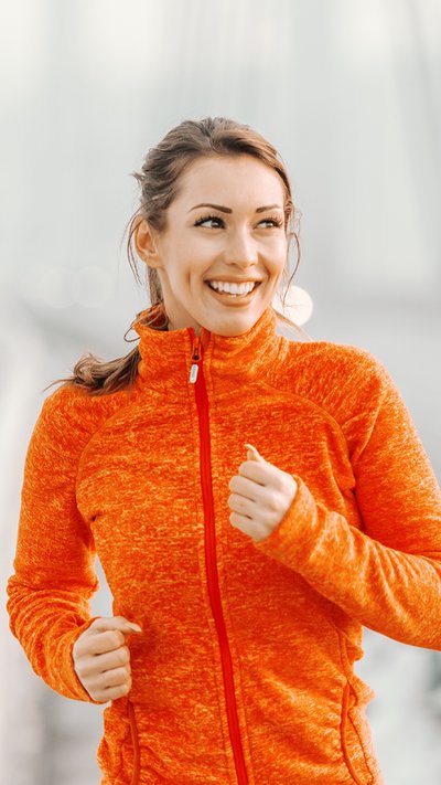 hardloopster in oranje