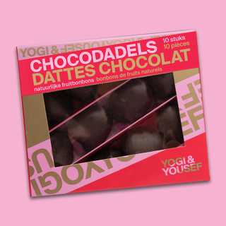 chocoladedadels in de verpakking