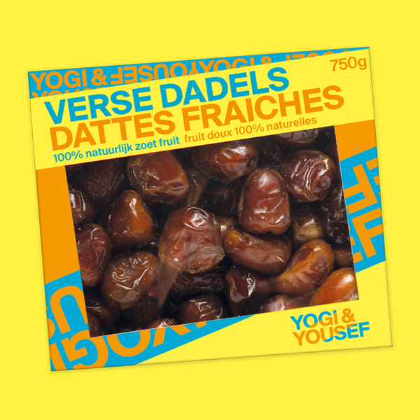 Verse dadels in een 750 grams verpakking