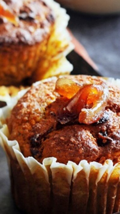 Spicy muffins met verse dadels