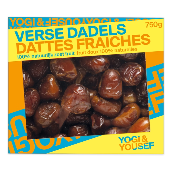 Verse dadels in een 750 grams verpakking